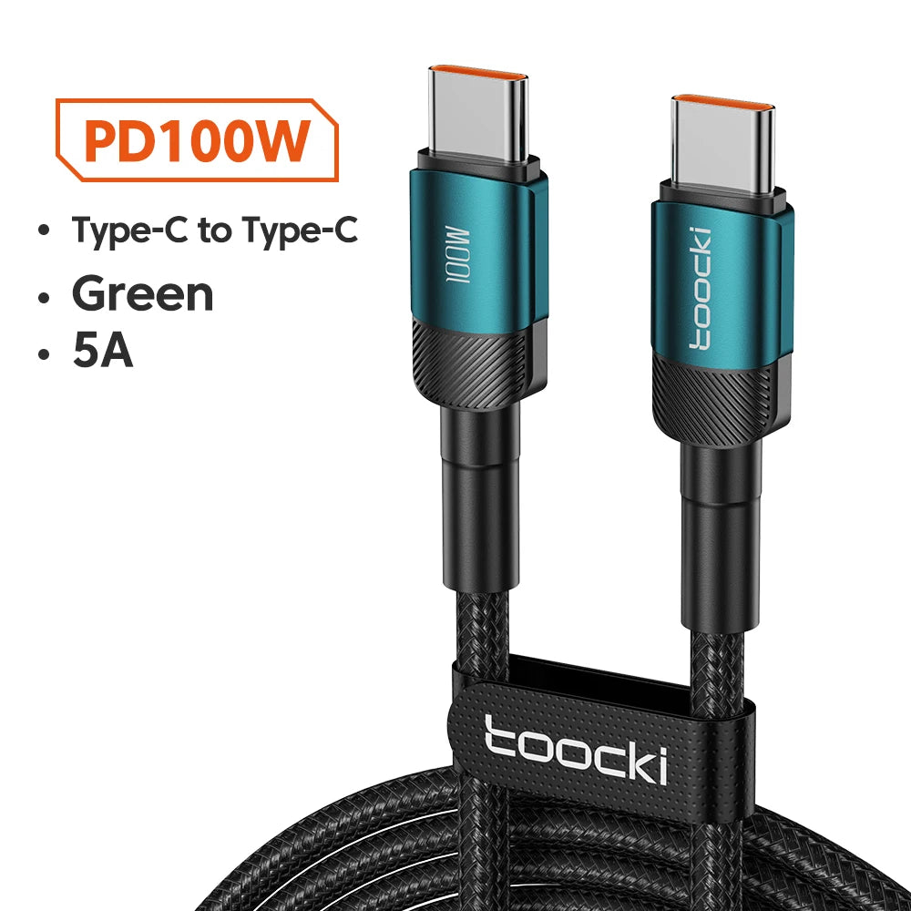 Cabo USB-C 100W | Carga Rápida PD 3.0
