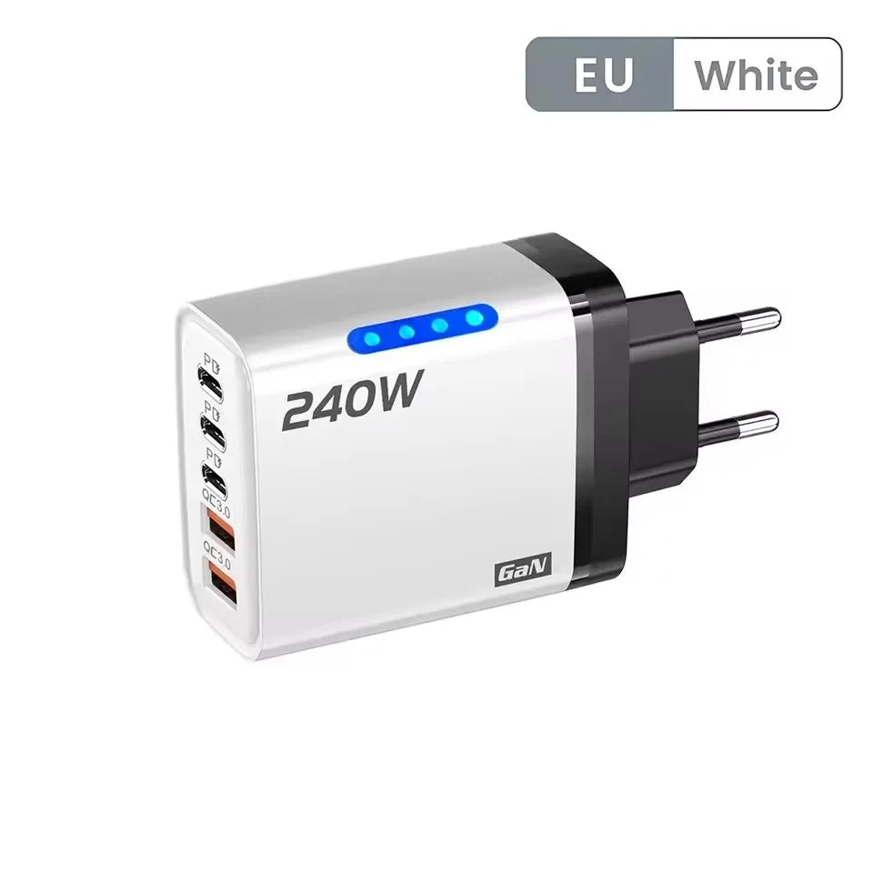 Carregador GaN 240W 5 em 1