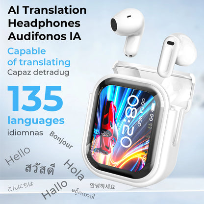 Fone Inteligente com Tradução IA