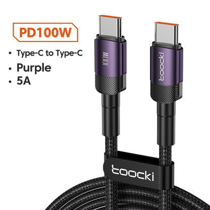 Cabo USB-C 100W | Carga Rápida PD 3.0