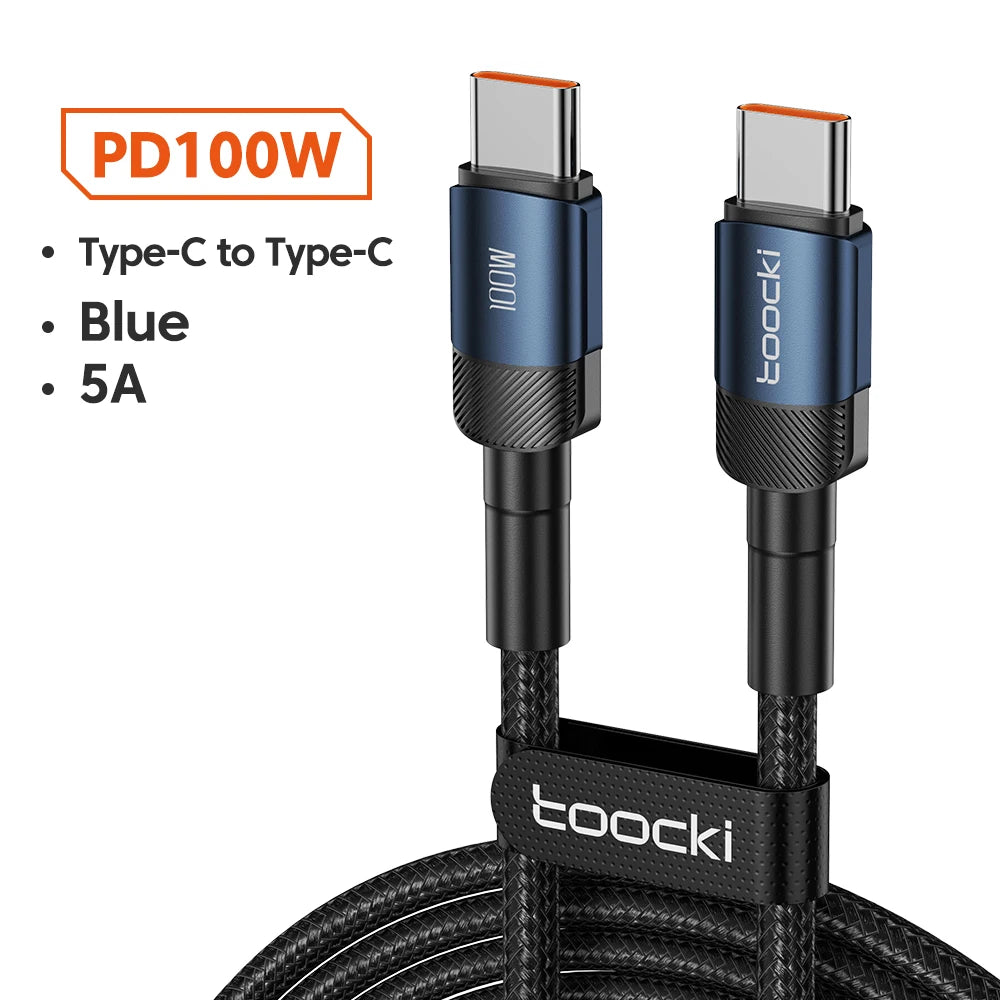 Cabo USB-C 100W | Carga Rápida PD 3.0