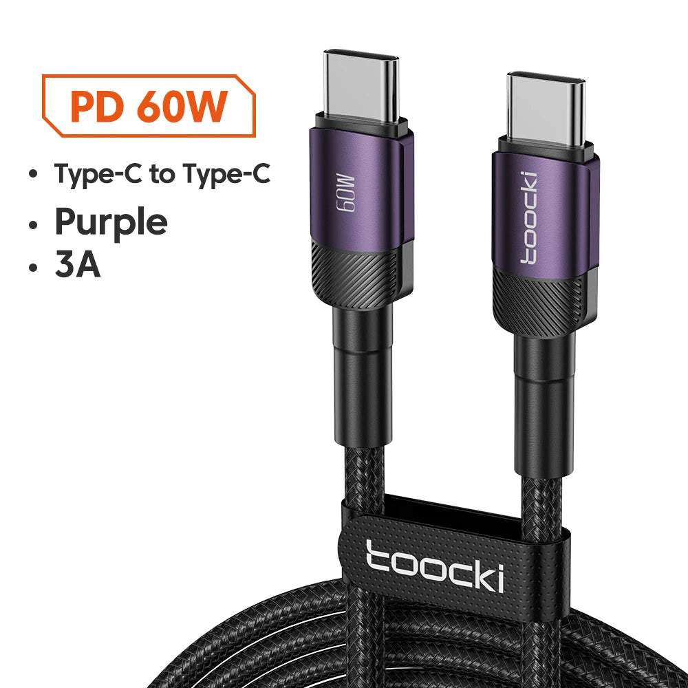 Cabo USB-C 100W | Carga Rápida PD 3.0