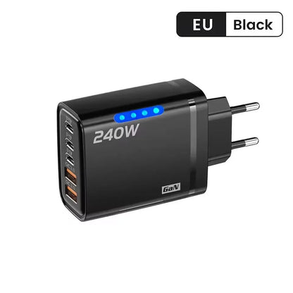 Carregador GaN 240W 5 em 1