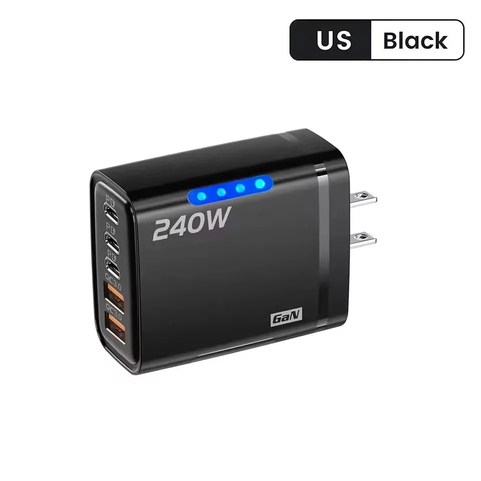 Carregador GaN 240W 5 em 1