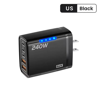 Carregador GaN 240W 5 em 1