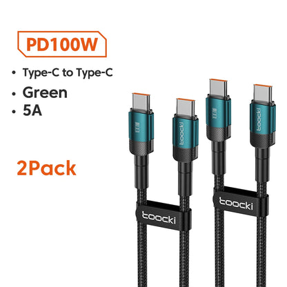 Cabo USB-C 100W | Carga Rápida PD 3.0