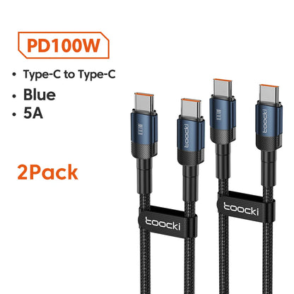 Cabo USB-C 100W | Carga Rápida PD 3.0