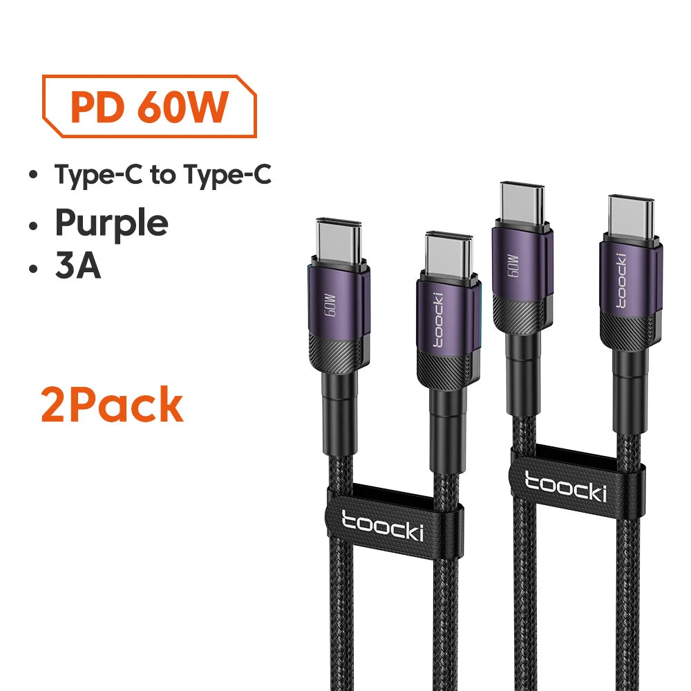 Cabo USB-C 100W | Carga Rápida PD 3.0