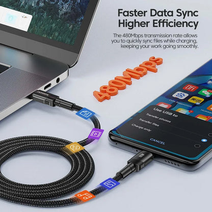 Cabo USB-C 100W | Carga Rápida PD 3.0