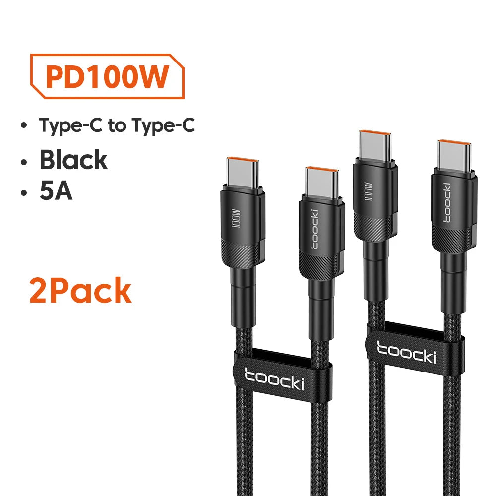 Cabo USB-C 100W | Carga Rápida PD 3.0
