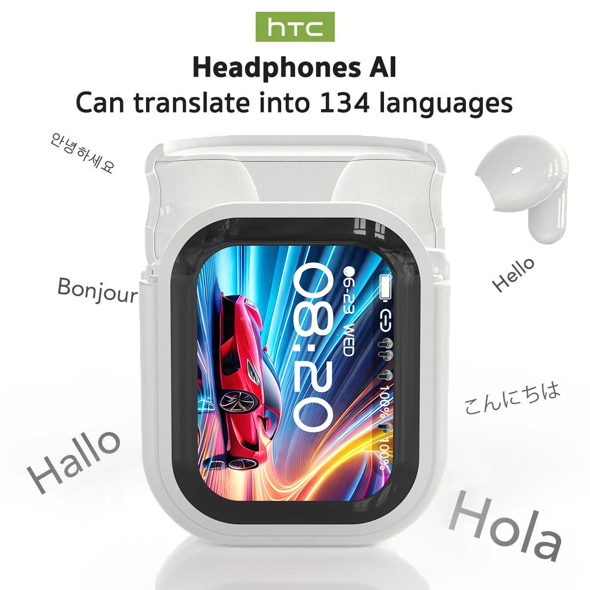 Fone Inteligente com Tradução IA